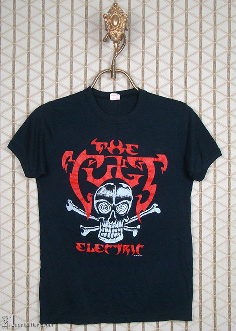 The Cult Shirt 1987 T-shirt Electric Vintage Rare Black Tee - Etsy