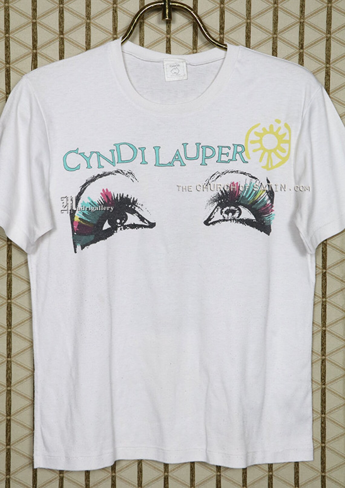 Cyndi Lauper T Shirt Vintage Rare White Tee Shirt 1980s 80s Etsy