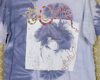 The Cure Shirt, Vintage Rare T-shirt Lullaby, Tie Dye Tee Shirt