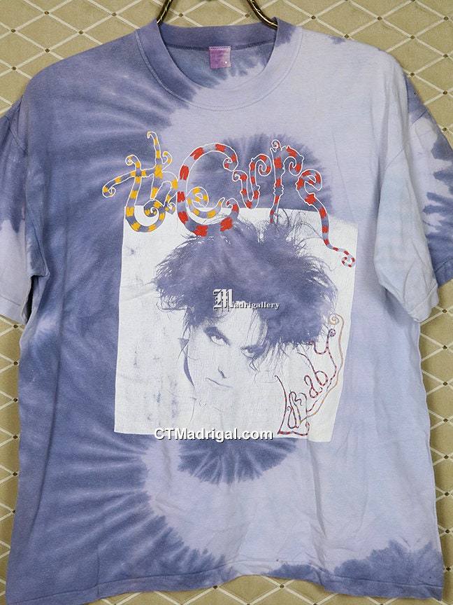 The Cure Shirt, Vintage Rare T-shirt Lullaby, Tie Dye Tee Shirt