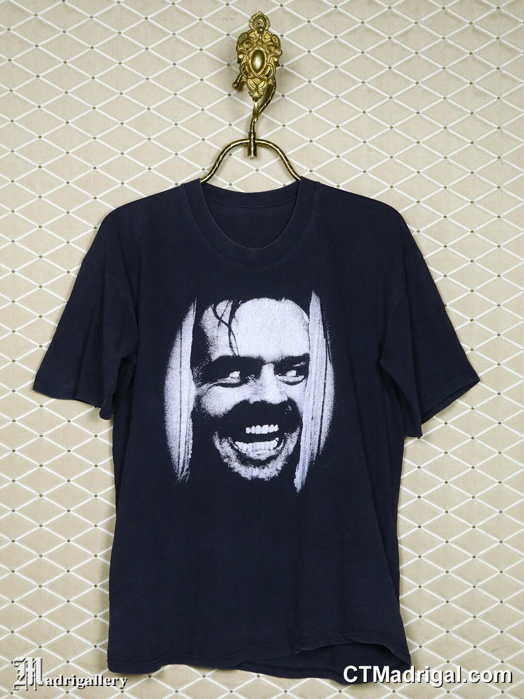 The Shining Horror Movie T-shirt, Vintage Rare Faded Black
