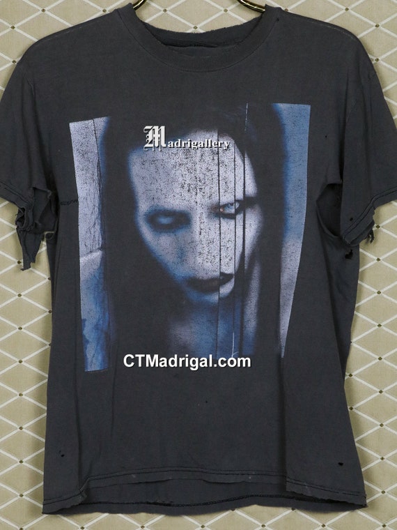 Marilyn Manson t-shirt, thrashed vintage rare shi… - image 2