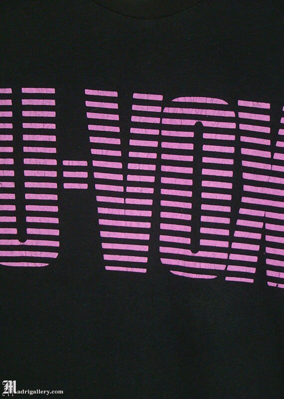 Ultravox 1986 tour shirt, vintage rare T-shirt, concert tour tee, 1980s 80s New Wave, U-VOX, Midge Ure, Tiger Lily Depeche Mode Joy Division View 2