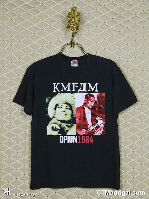 KMFDM shirt vintage rare Opium T-shirt Ministry NIN NINe - Etsy 日本