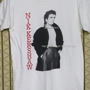 Nik Kershaw Shirt 1985 Vintage Rare T-shirt White Tee 1980s - Etsy