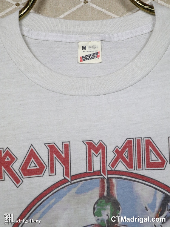 Iron Maiden shirt Aces High Powerslave World Slav… - image 5