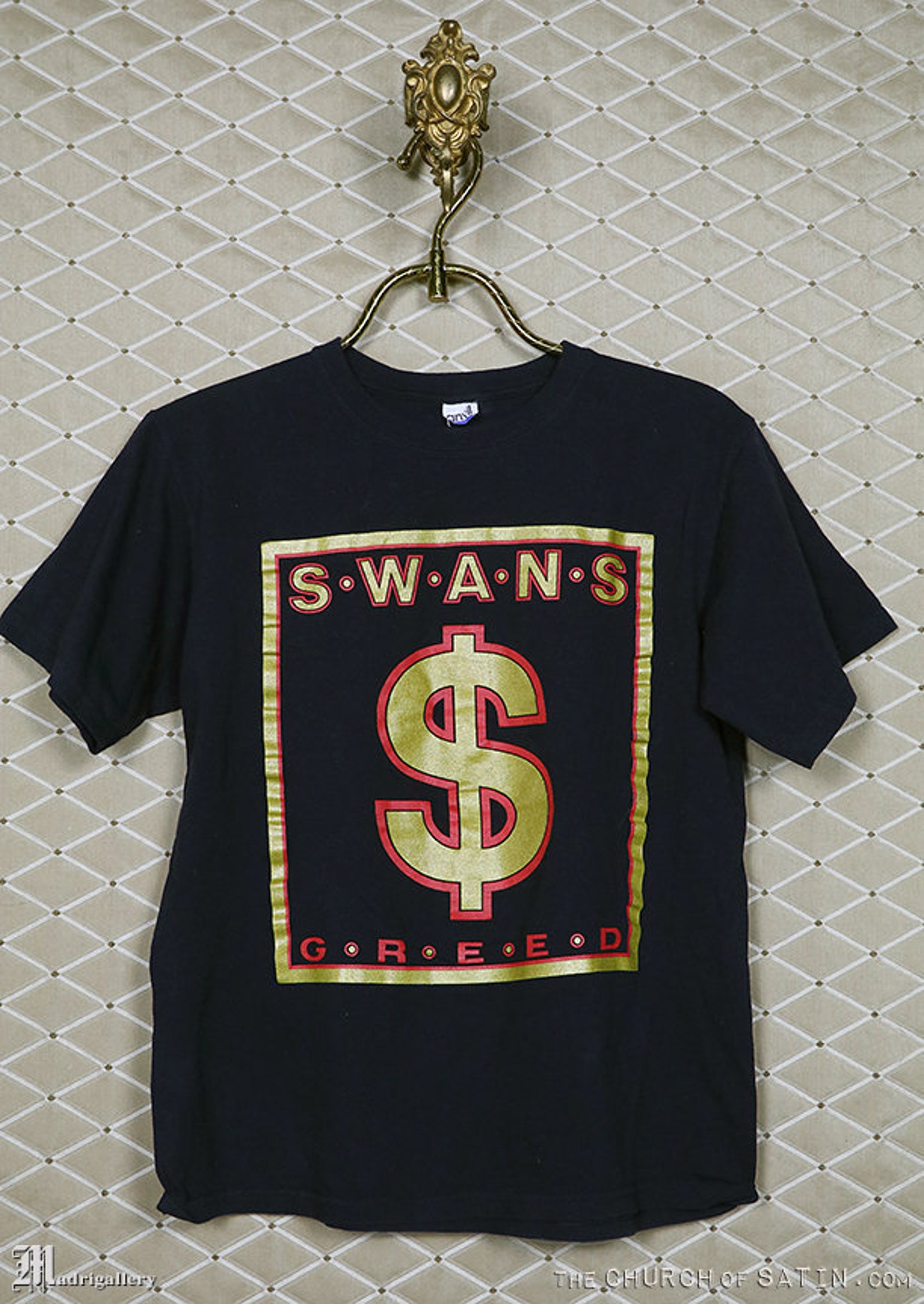 The Swans vintage rare t-shirt double sided Greed tee noir | Etsy