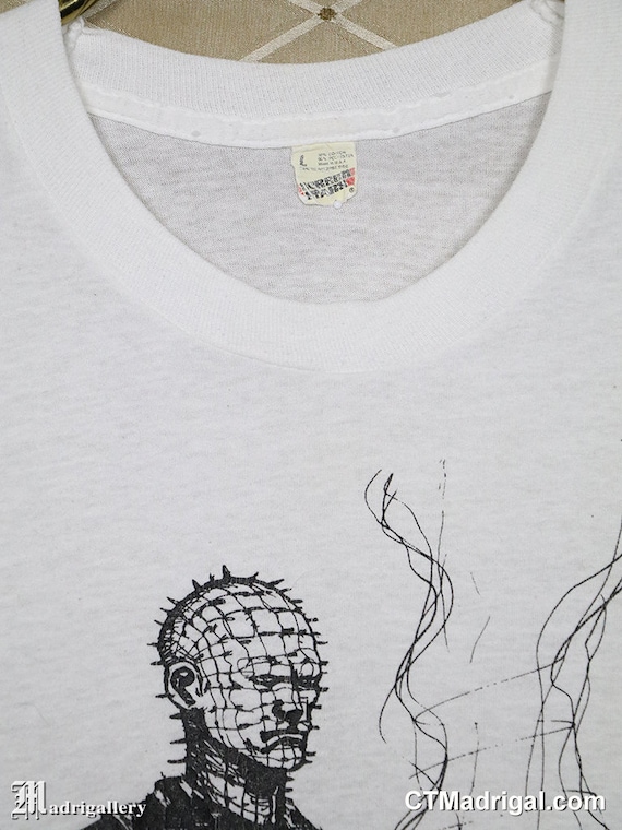 Hellraiser Shirt, Vintage Rare Horror Movie T-shirt, White