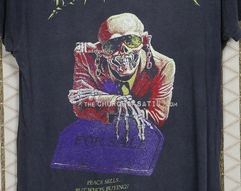 お値下げ！メガデスTシャツ　レア　1988年製　アメリカ製 MEGADETH】ロックTシャツ メンズ バンドTシャツ メンズ MEGADETH