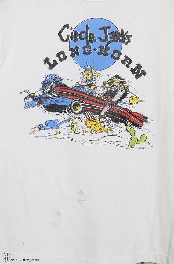 Circle Jerks Shirt Vintage Rare T-shirt, White Tee Hardcore Punk