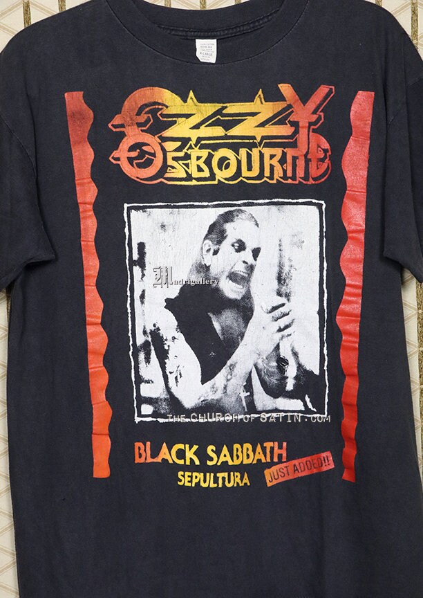 オジーのTシャツ、ヴィンテージのレアなコンサートツアーTシャツ