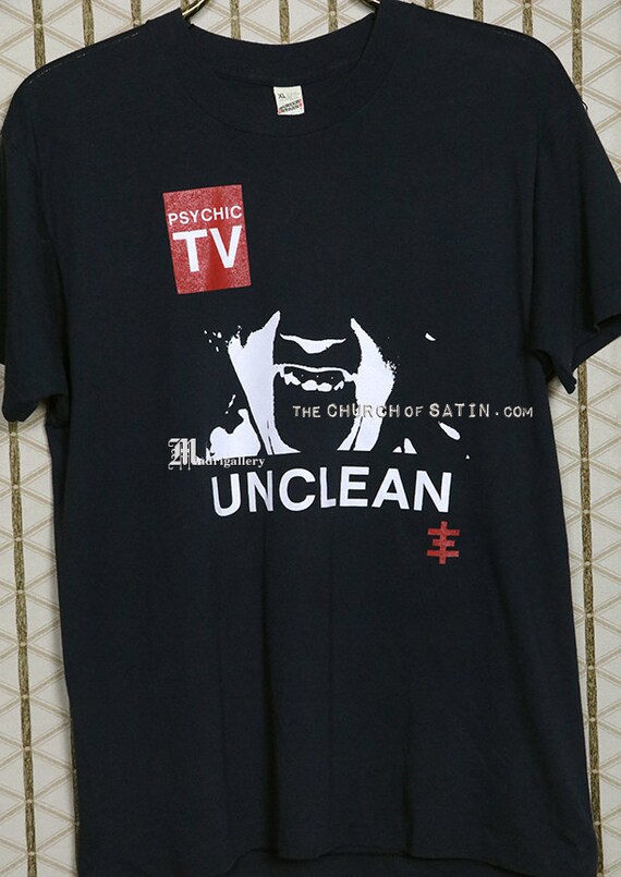 Psychic TV t-shirt, Screen Stars vintage rare tee shi… - Gem Psychic TV t-shirt, Screen Stars vintage rare tee shi… - Gem