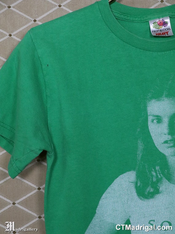 Sonic Youth shirt, vintage rare T-shirt green tee… - image 5