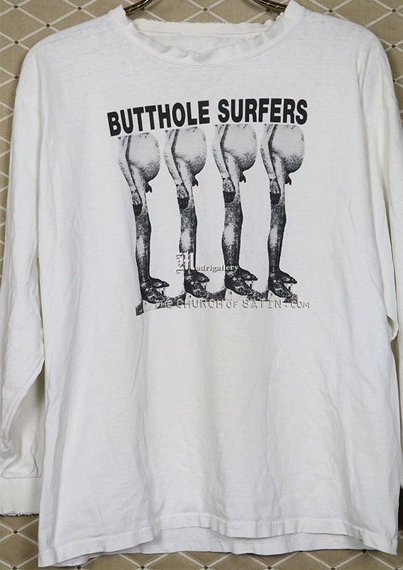 Butthole Surfers t-shirt, long sleeve white tee, … - image 2