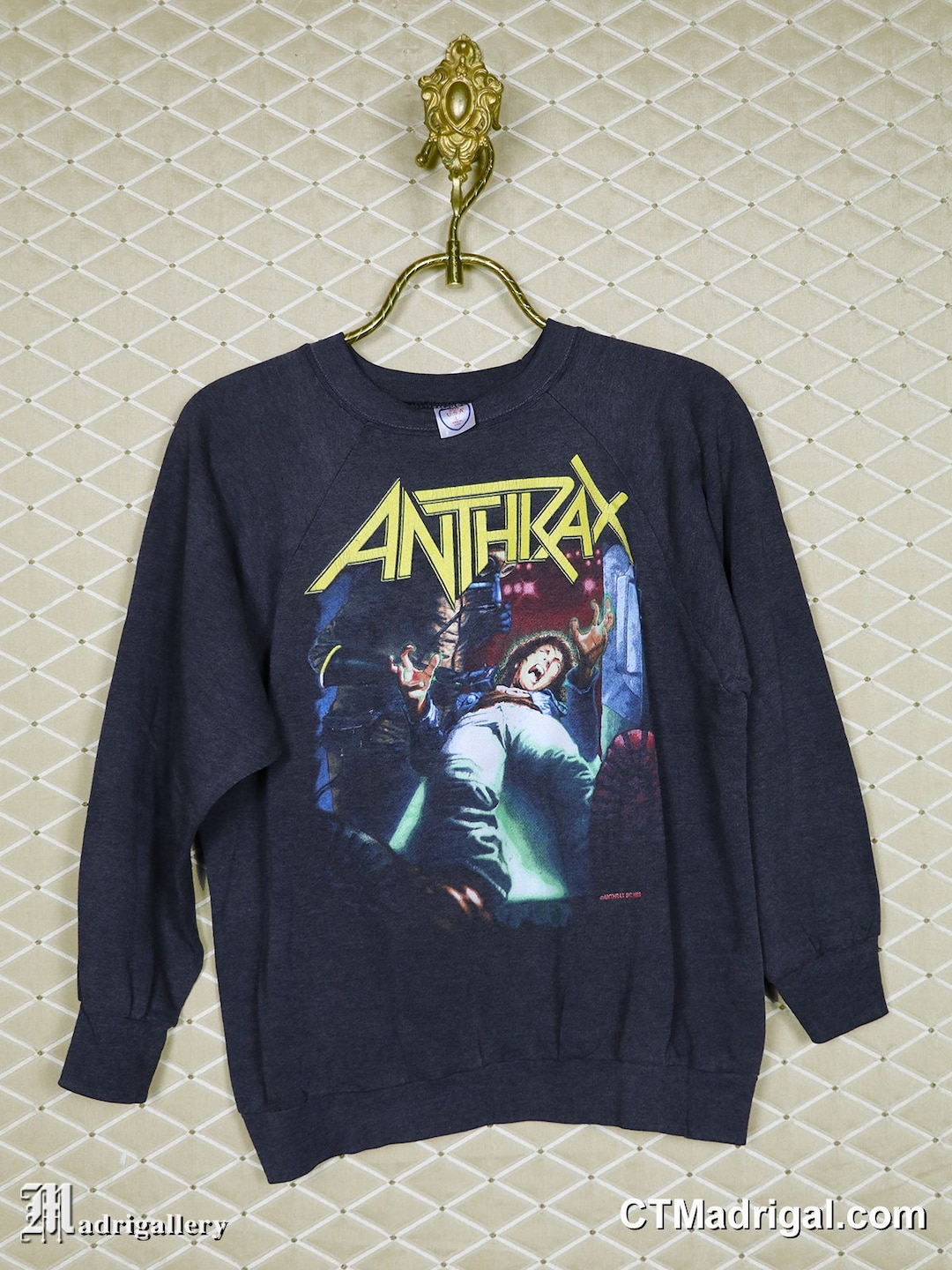 Anthrax Shirt Vintage Rare Sweatshirt Iron Maiden Slayer Megadeth Metallica Exodus Judas Priest Spreading Disease 1988 1980s Long Sleeve Etsy