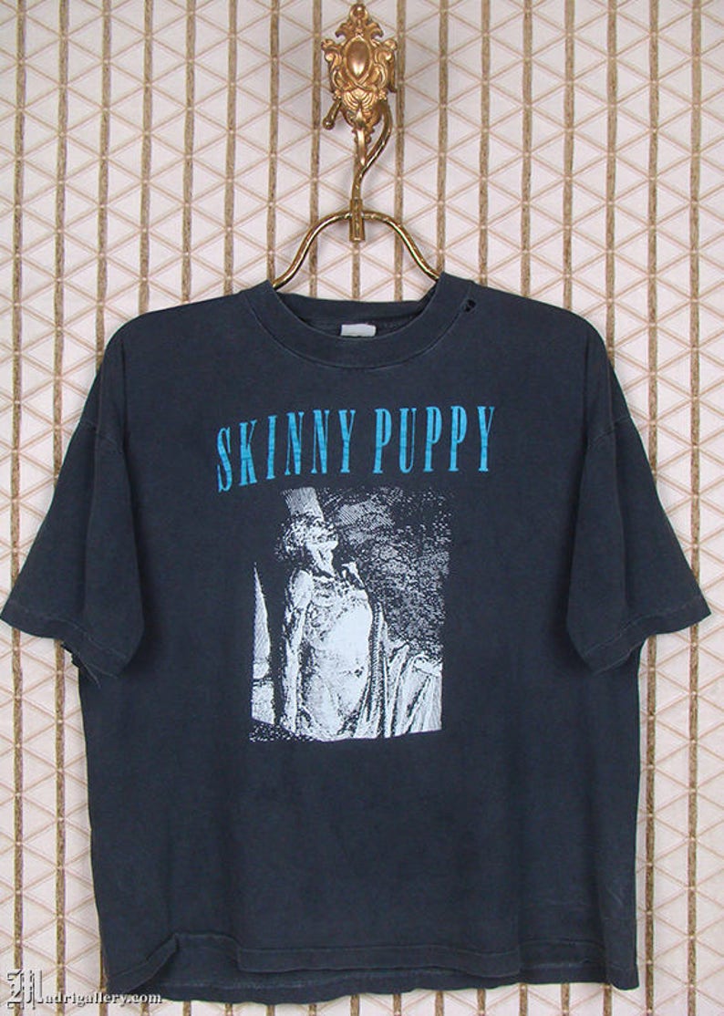 skinny puppy t shirts vintage