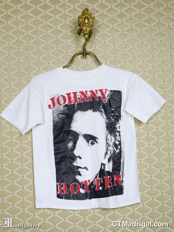 Johnny Rotten Sex Pistols t-shirt vintage rare punk s… - Gem