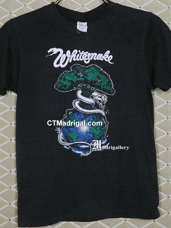 Whitesnake T-shirt, Vintage Rare Tour Shirt, 1981 Heavy Metal Tee 
