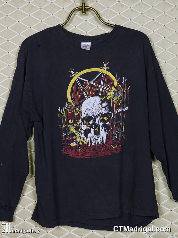 Slayer Shirt, Vintage Rare Thrash Metal Shirt, Metallica Megadeth