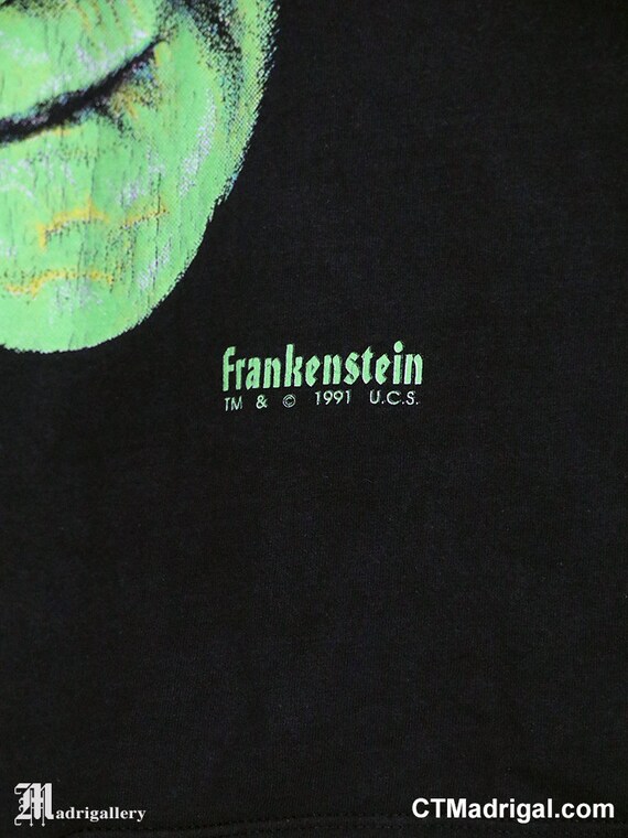 Frankenstein horror movie T-shirt Halloween tee s… - image 4