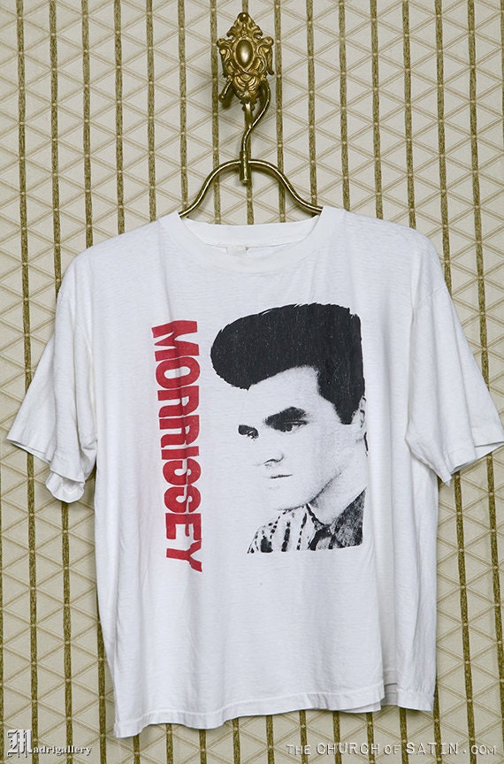 Morrissey T-shirt, the Smiths Vintage Rare Soft White Tee Shirt