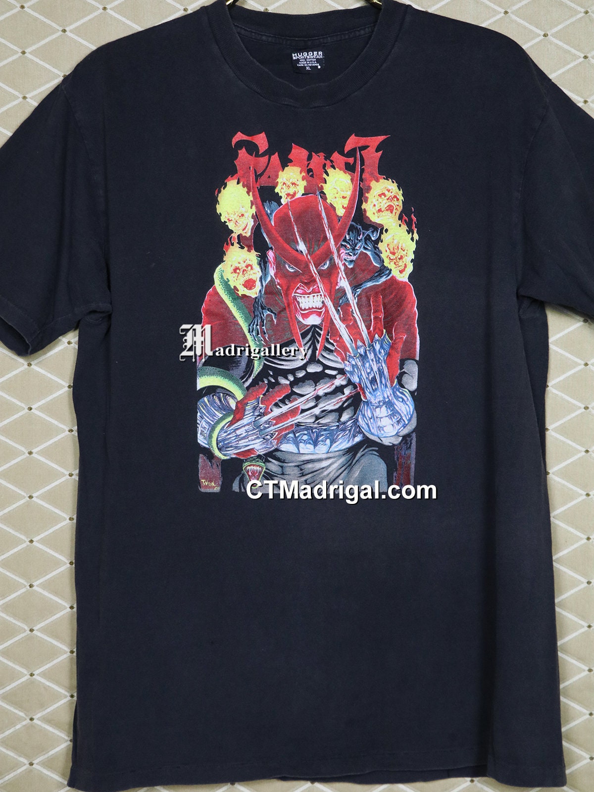 Faust Vintage Rare Comic Book T-shirt, Black Tee Shirt Horror