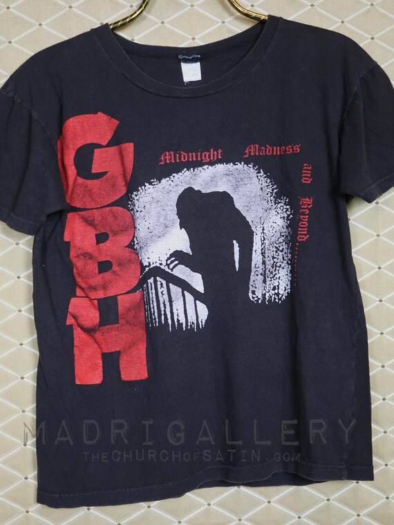 ヴィンテージ　GBH Tシャツ GBH Tour Shirt Nosferatu Punk T-shirt Vintage Rare Midnight