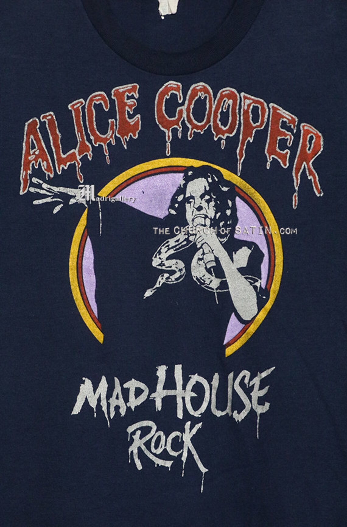 Alice Cooper T-shirt Mad House Rock Vintage Rare Tee Shirt - Etsy