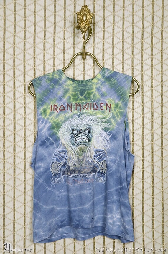 Iron Maiden shirt, Live After Death tie-dye t-shi… - image 1