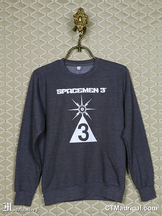 Spacemen 3 shirt, vintage rare faded black sweatsh