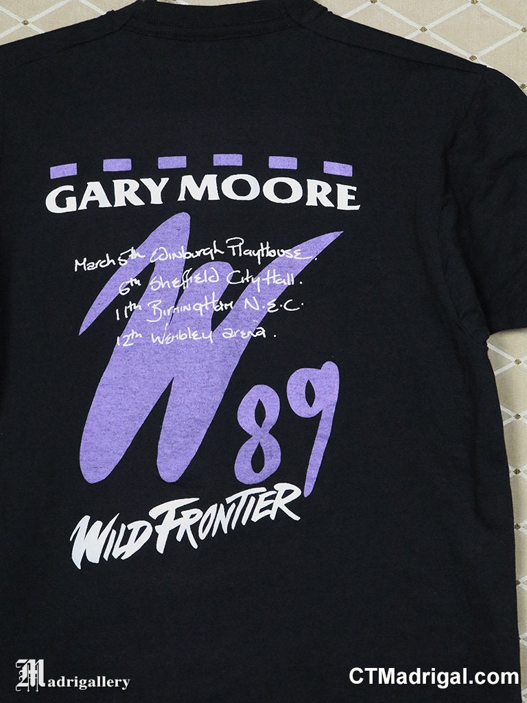 ミュージシャン GARY MOORE after the war tour Tshirt L Gary Moore - After The War Europe Tour 1989 | TShirtSlayer
