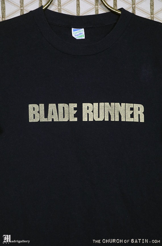 ブレードランナー Tシャツ、ヴィンテージのレアな黒のTシャツ