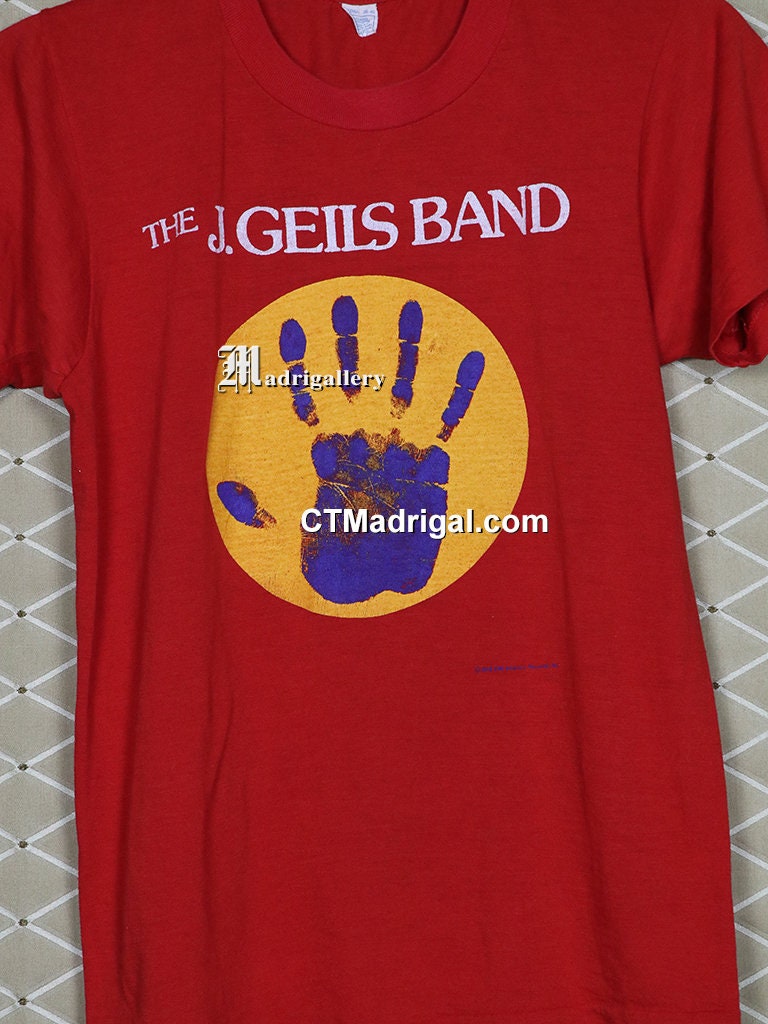 J Geils Band Shirt Vintage Rare Red Tour Tee 1970s 70s Etsy