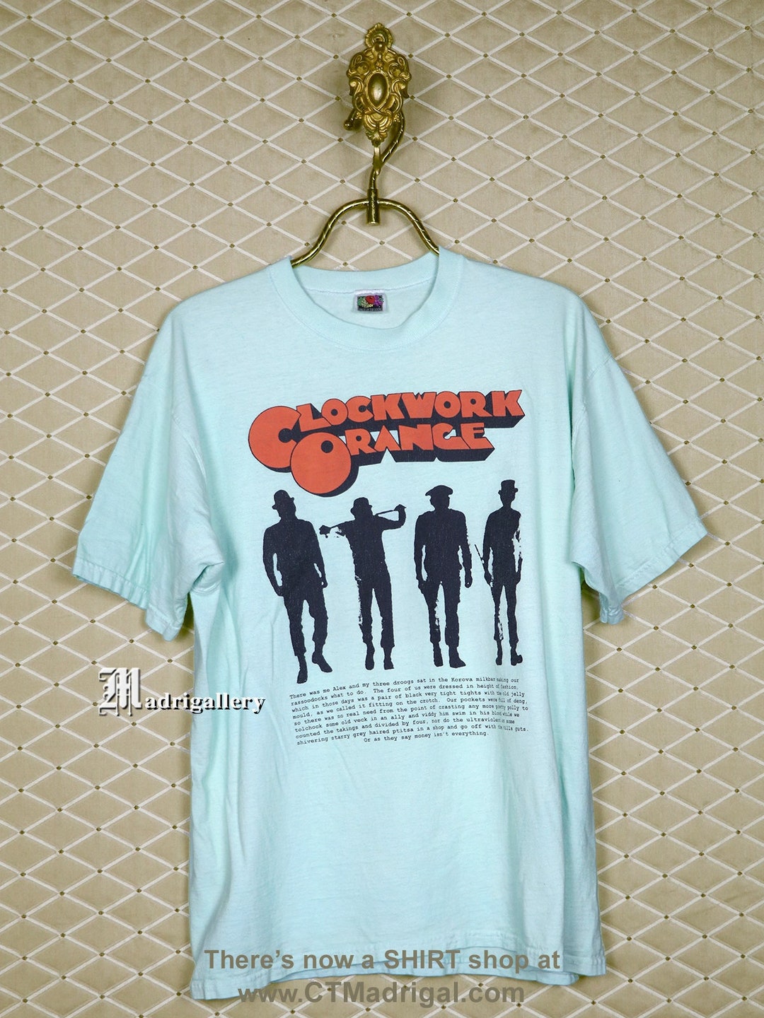 A Clockwork Orange Shirt, Vintage Rare T-shirt Cult Horror A Clockwork Orange Shirt, Vintage Rare T-shirt Cult Horror