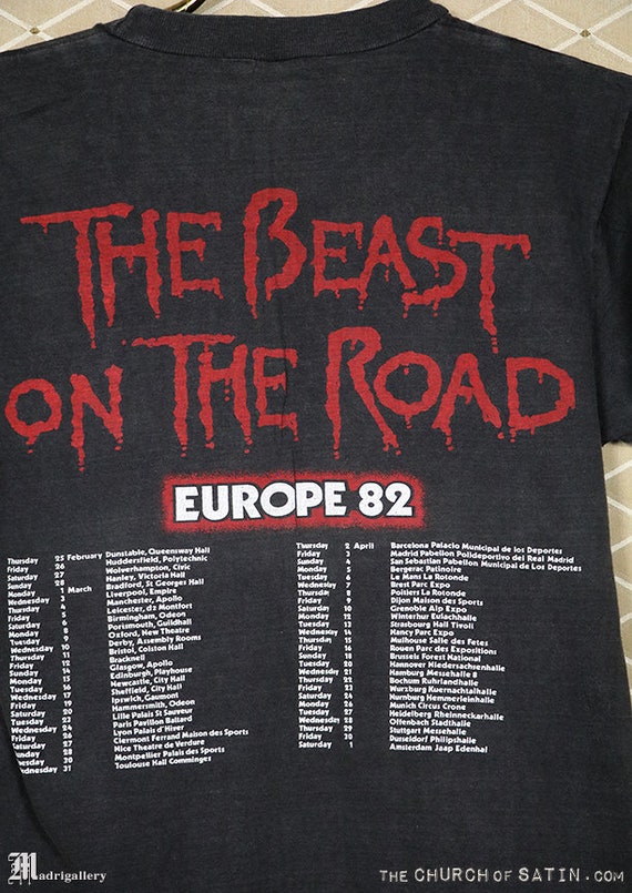 Iron Maiden The Number Of The Beast - T-Shirt Donna Nero, Vestibilità Larga Con Scollo A V