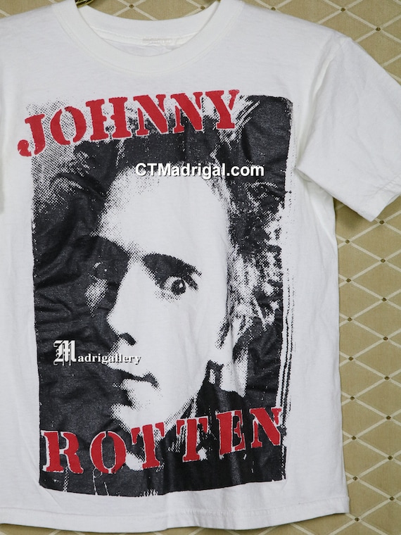 Johnny Rotten Sex Pistols T-shirt Vintage Rare Punk Shirt Johnny Rotten Sex Pistols T-shirt Vintage Rare Punk Shirt