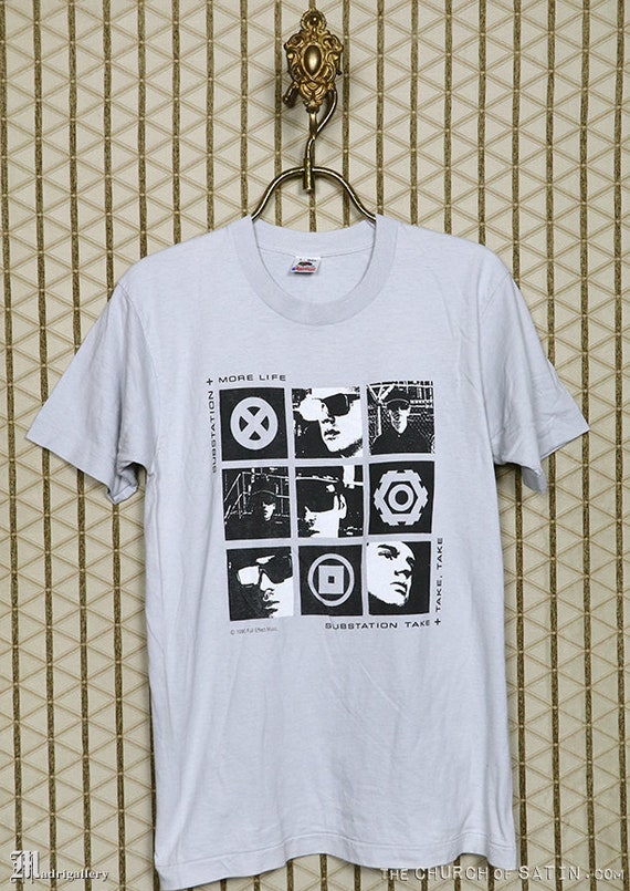 Substation t-shirt, vintage rare tee shirt, KMFDM 