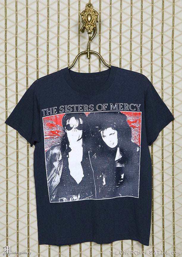 The Sisters of Mercy Cross Tshirt 80s Vintage Best Gift T