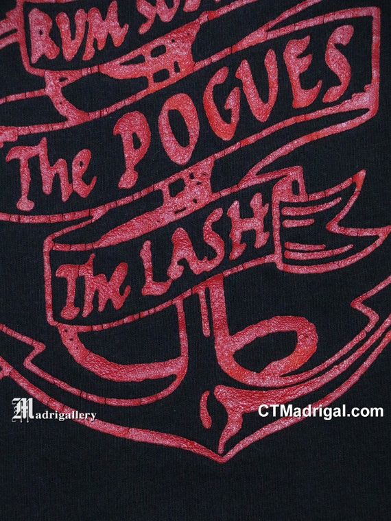 Pogues t-shirt, vintage rare tee, Nick Cave Dubli… - image 4