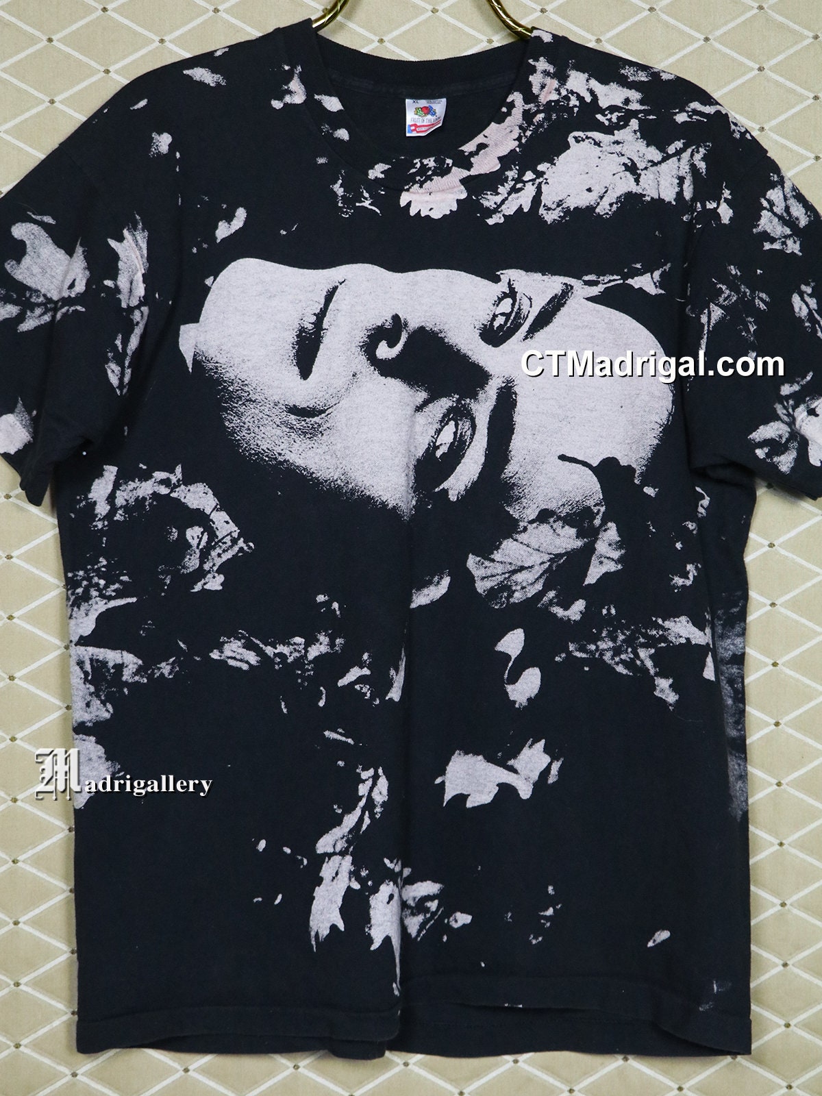 ピーター・マーフィーのTシャツ、ヴィンテージの黒のTシャツ 
