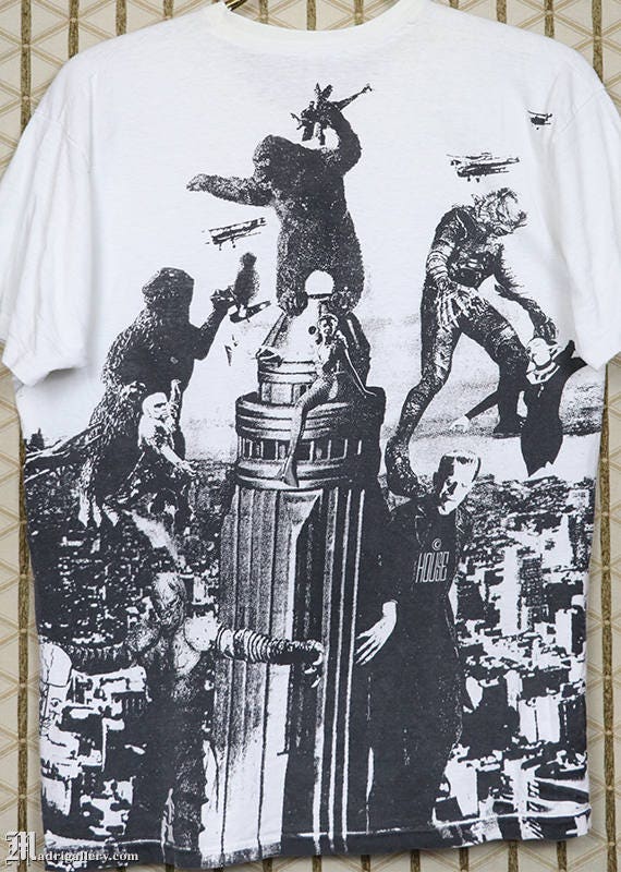 Horror Movies Shirt Vintage Rare T-shirt White Universal