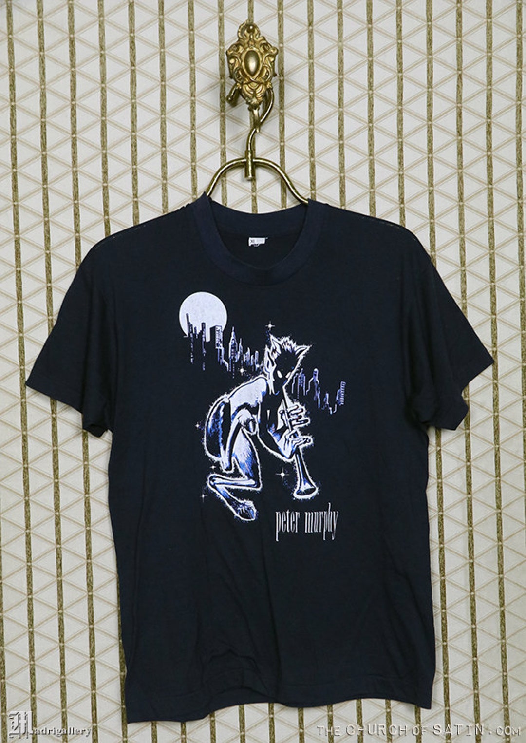 ピーター・マーフィーのツアーTシャツ、バウハウス、柔らかく薄い
