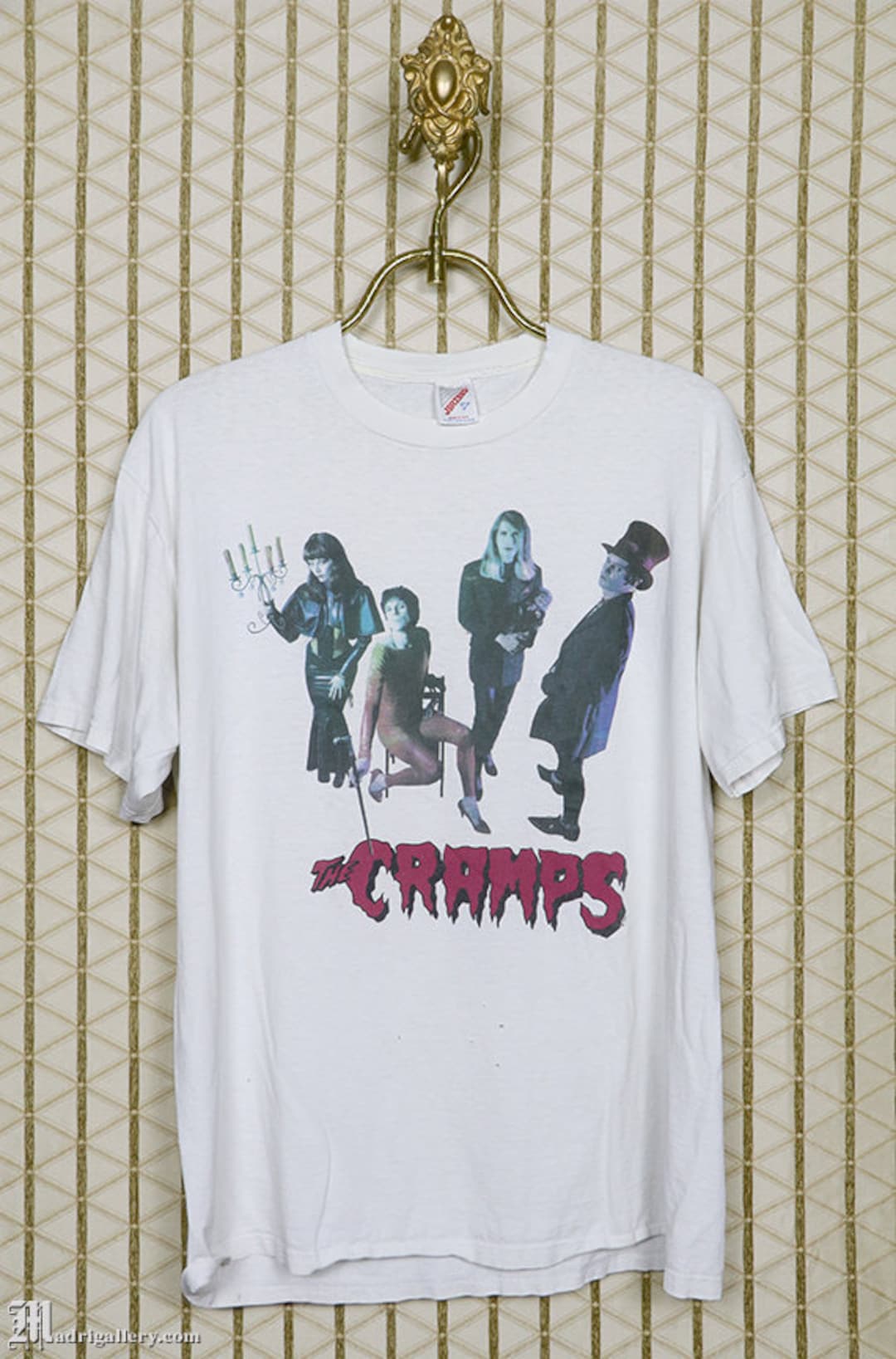 The Cramps Shirt, Vintage Rare Horror Punk T-shirt, White The Cramps Shirt, Vintage Rare Horror Punk T-shirt, White