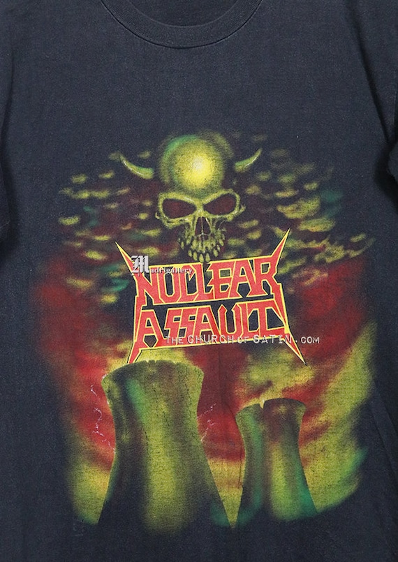 Nuclear Assault Shirt Vintage Rare T-shirt Soft Thin Sacred Reich