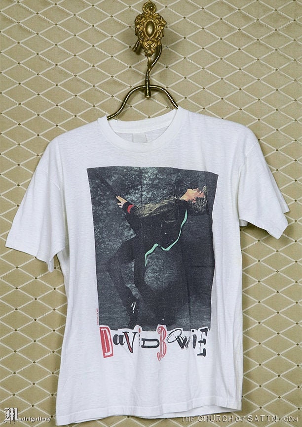 David Bowie Glass Spider Tour T-shirt Rare Vintage White - Etsy David Bowie Glass Spider Tour T-shirt Rare Vintage White - Etsy