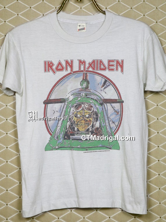 Iron Maiden shirt Aces High Powerslave World Slav… - image 2