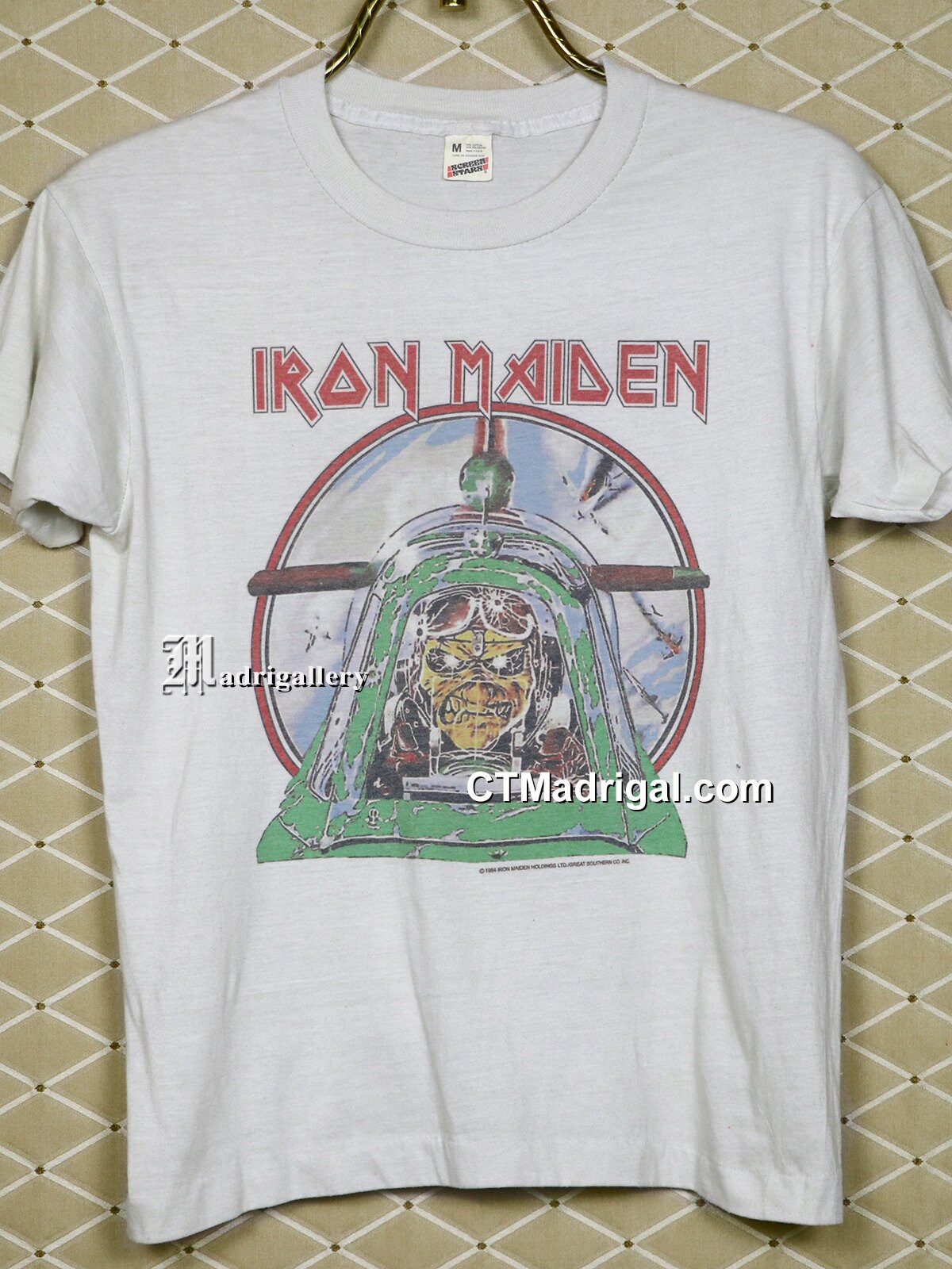 Iron Maiden Shirt Aces High Powerslave World Slavery Vintage