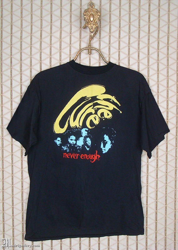 The Cure vintage rare T-shirt, Never Enough, blac… - image 1