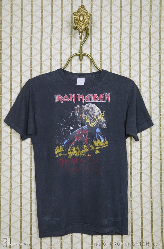 Iron Maiden shirt, 1983 Number Of The Beast t-shi… - image 1