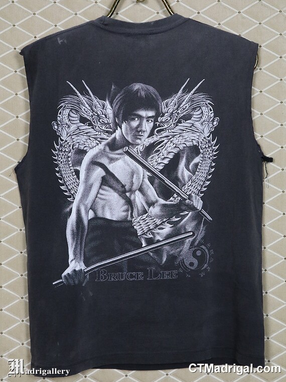 Bruce Lee shirt, vintage rare T-shirt, The Crow m… - image 5